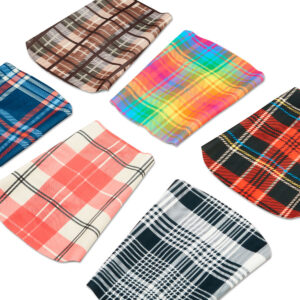 Tartan Print T-Shirt For Dogs Cats Pets Washable Sleeveless Multi Coloured Pooch Accessories